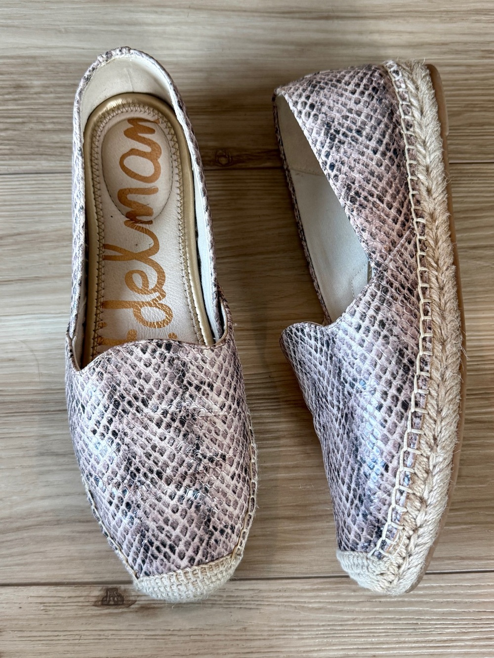 Sam Edelman Kesia Espadrilles
Size 8 Snake Print Leather
Flats Slip-On